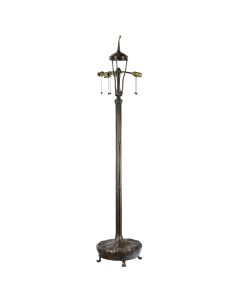 Bieye B10001 73-inches Tiffany Style Senior Floor Lamp Base Made of Brass, 6-Light