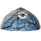 Bieye S10882 Raven Sitting on Bare Tree Tranch Against Full Moon Tiffany Style Stained Glass Lampshade (Dark Blue, 18Wx9.5H)