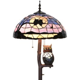 Bieye Lighting Bieye L10984 Tiffany Style Stained Glass Owl Floor Lamp ...
